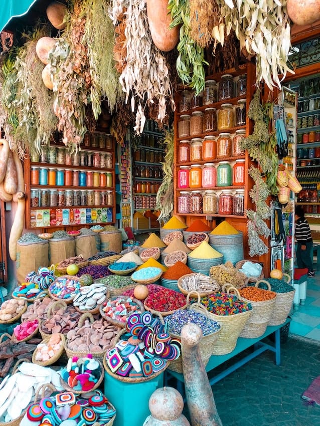 Moroccan Souk Stall in Marrakech 
