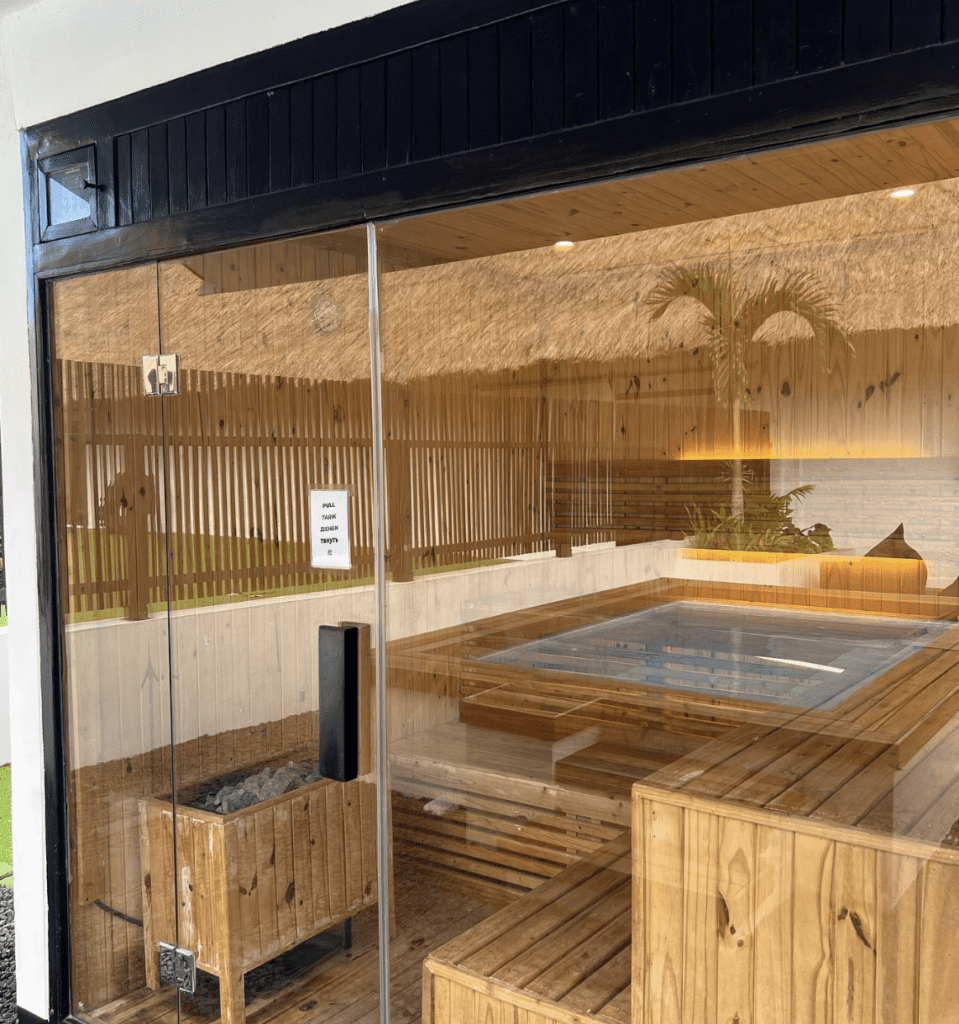 The sauna at Ubud Fitness, also known as Crossfit Ubud. 