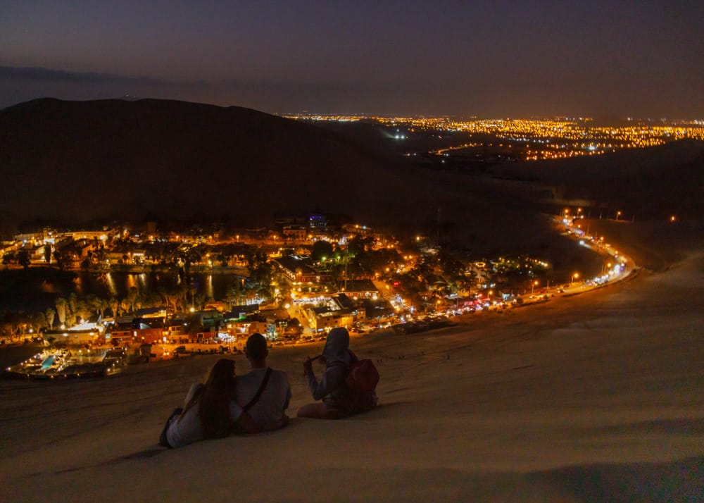Huacachina Oasis is a magical natural wonder in Ica, Peru, which is frequently combined with a Nazca Lines Flight Tour.