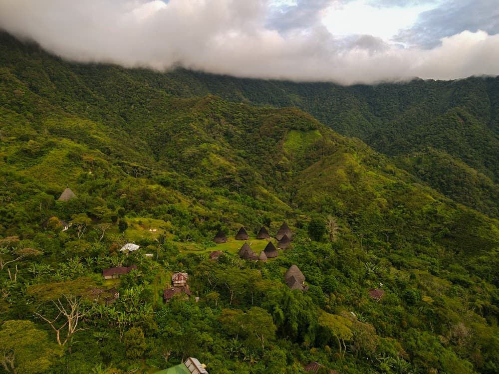 Wae Rebo village from above