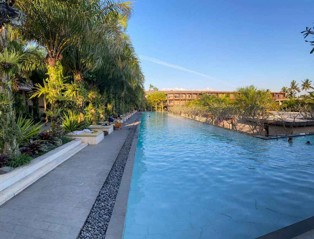 The pool at PARQ in Ubud, Bali. 