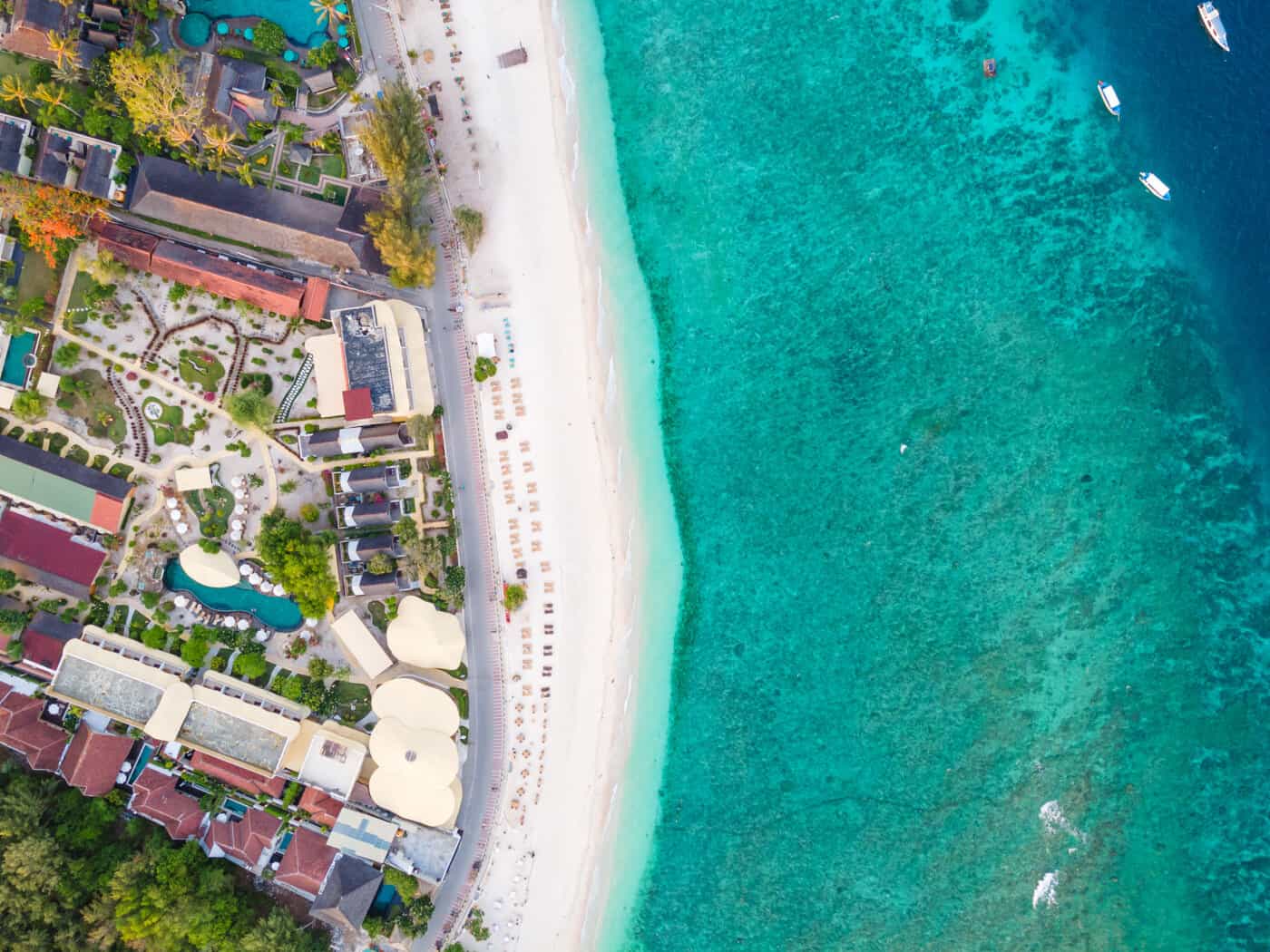 Aerial photograph of Gili T.